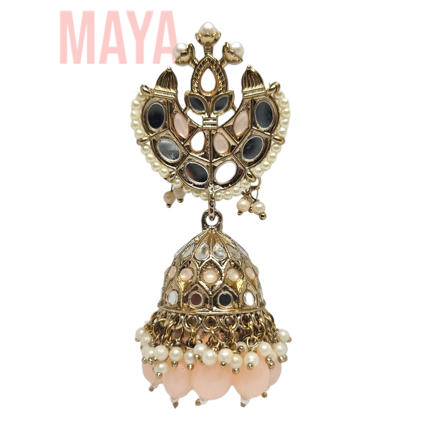 Maya Earrings Peach