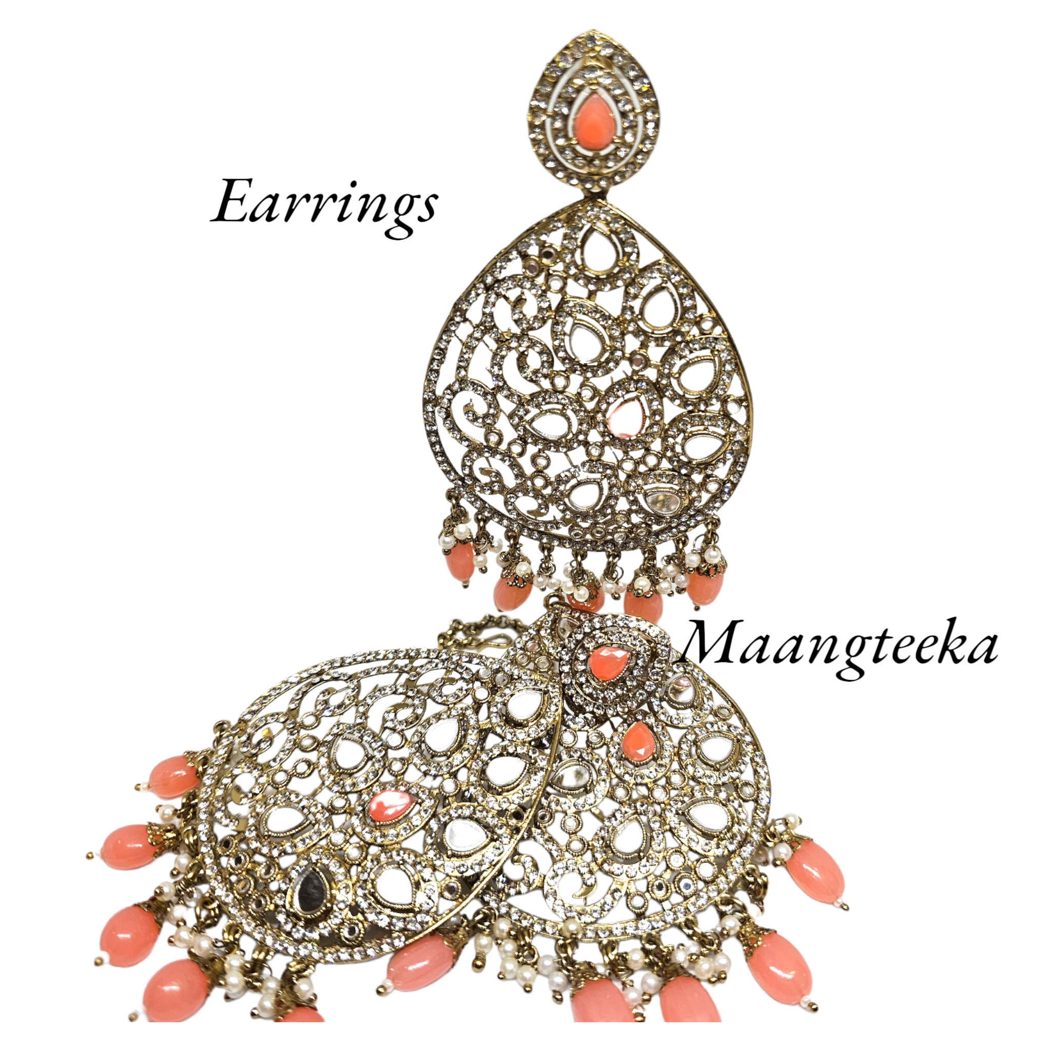 Coral Nandini Chandbalis – Bling Bag