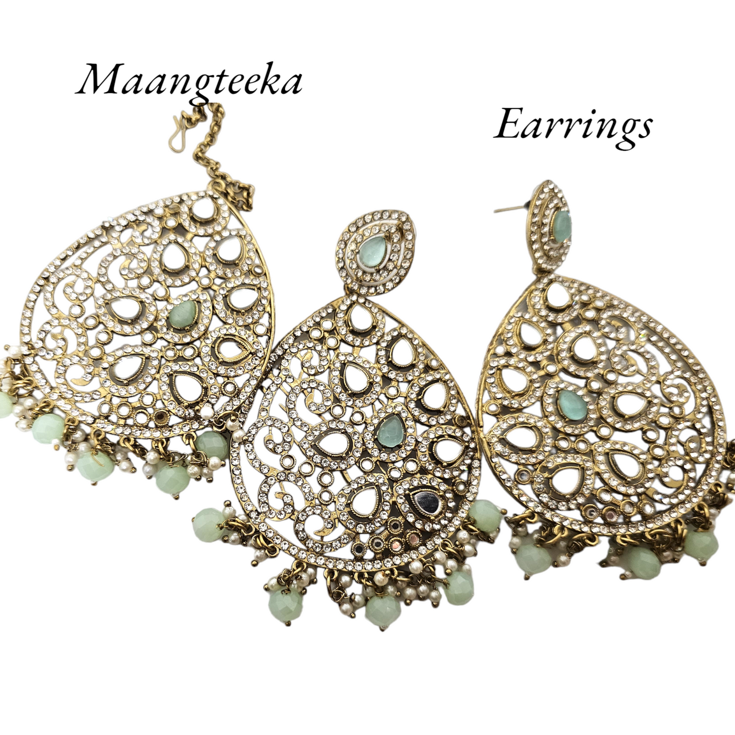 Ranibagh Mint, Earrings n Mangteeka