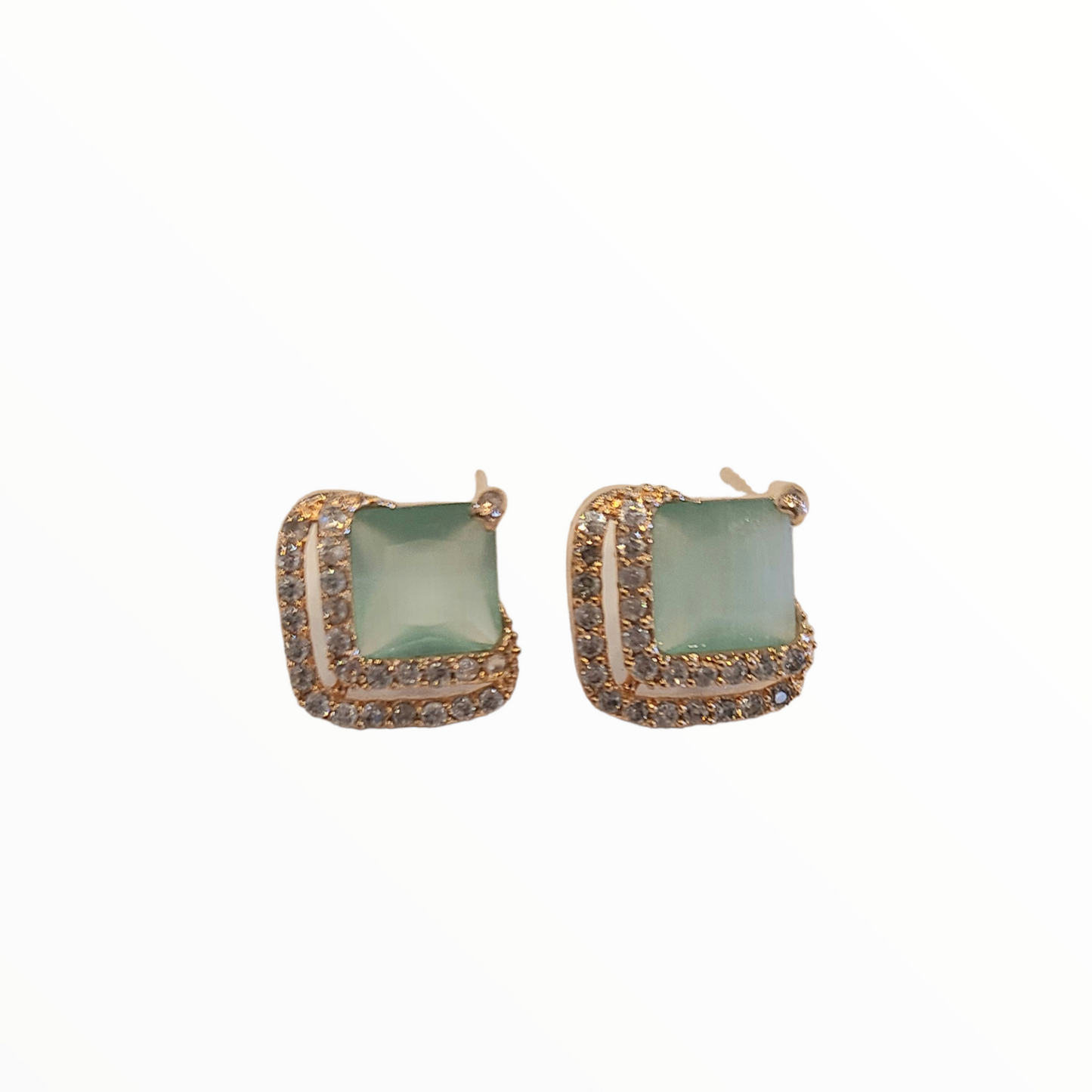 Square Studs Mint