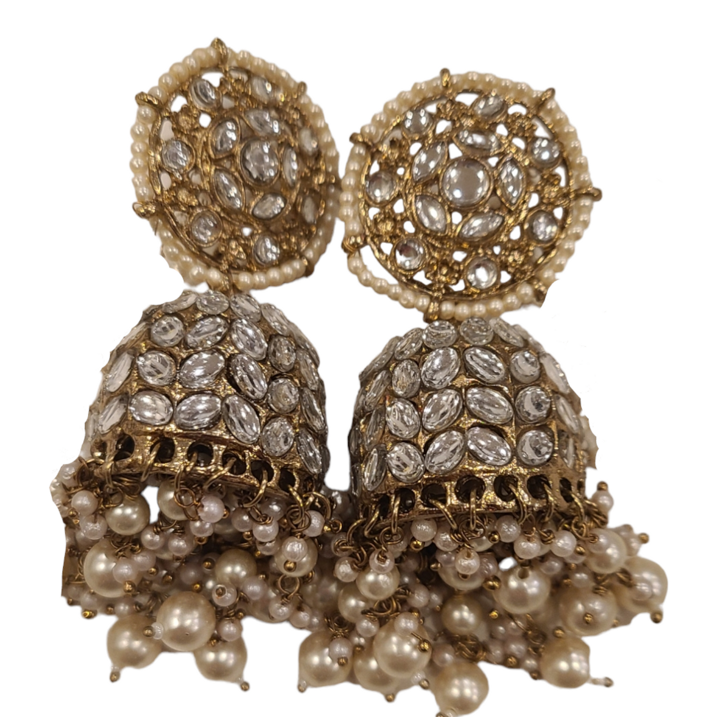 Sunrays Jhumkas, Ivory